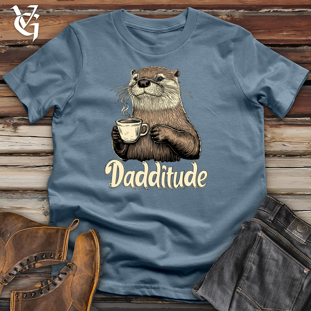 Viking Goods Dadditude Otter Softstyle Tee Indigo Blue / L