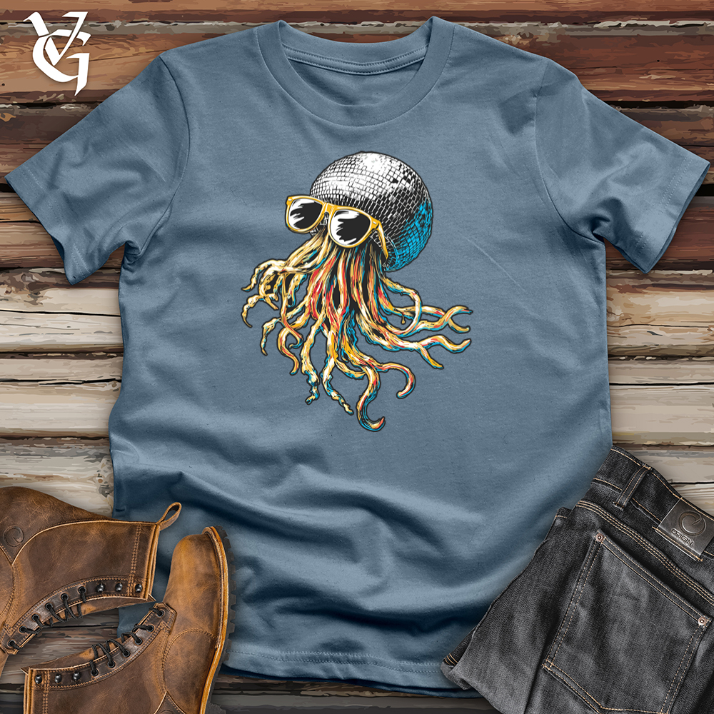 Viking Goods Disco Jellyfish Softstyle Tee Indigo Blue / L