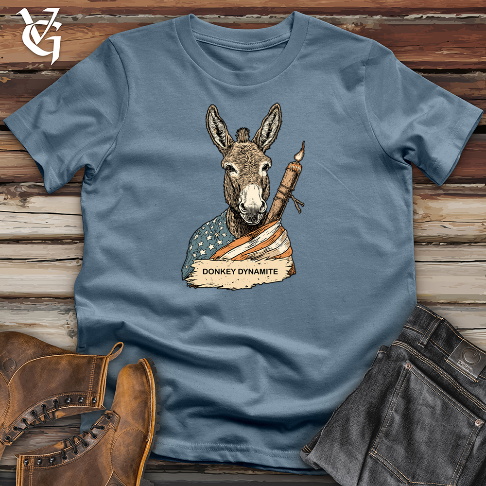 Viking Goods Donkey Dynamite Softstyle Tee Indigo Blue / L