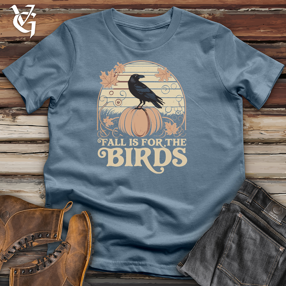 Viking Goods Fall Is For The Birds Raven Softstyle Tee Indigo Blue / L