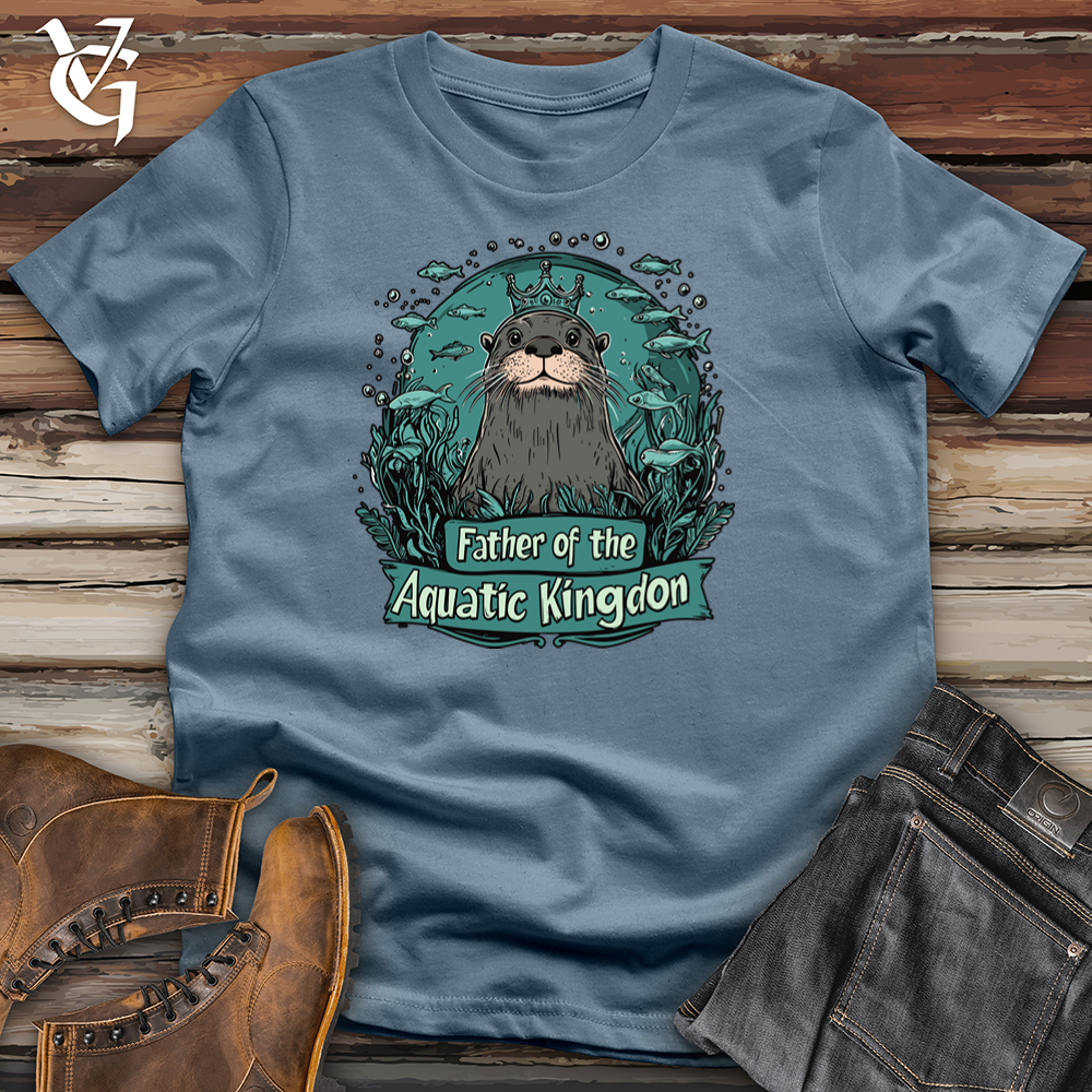 Viking Goods Father of the Aquatic Kingdom Softstyle Tee Indigo Blue / L