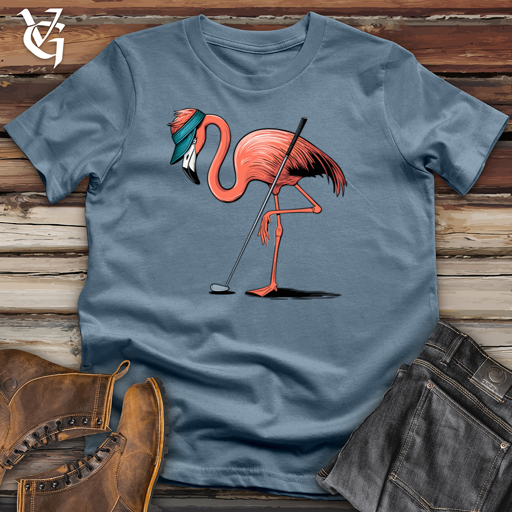 Viking Goods Flamingo Putt Softstyle Tee Indigo Blue / L