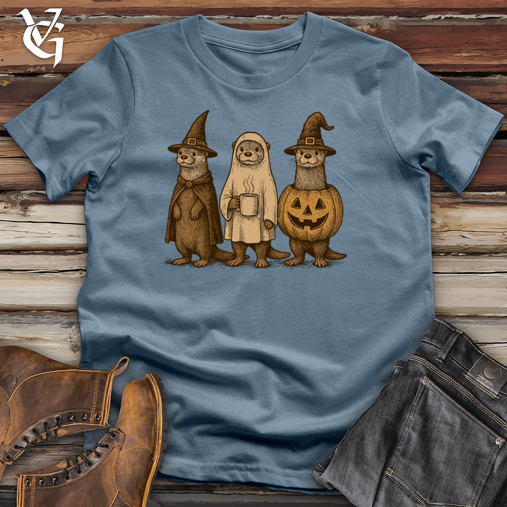 Viking Goods Halloween Otter Squad Softstyle Tee Indigo Blue / L