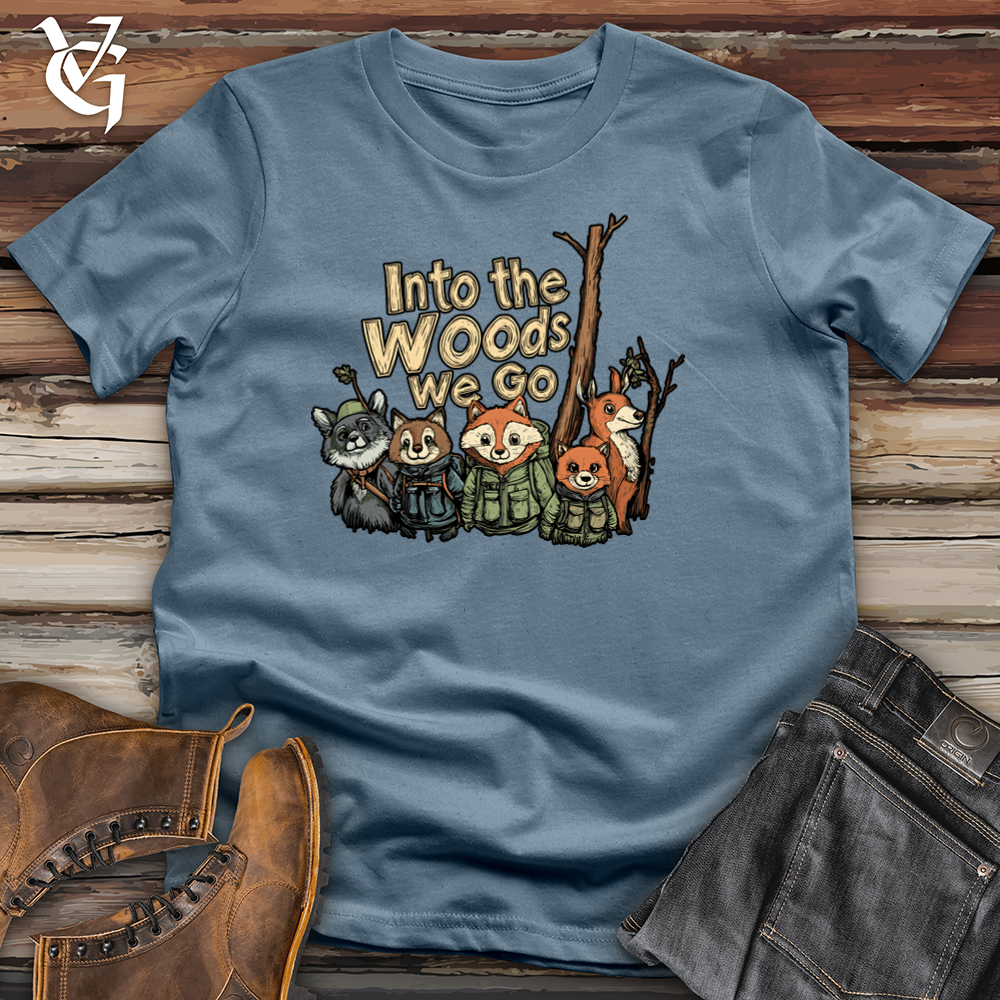 Viking Goods Into The Woods We Go Softstyle Tee Indigo Blue / L