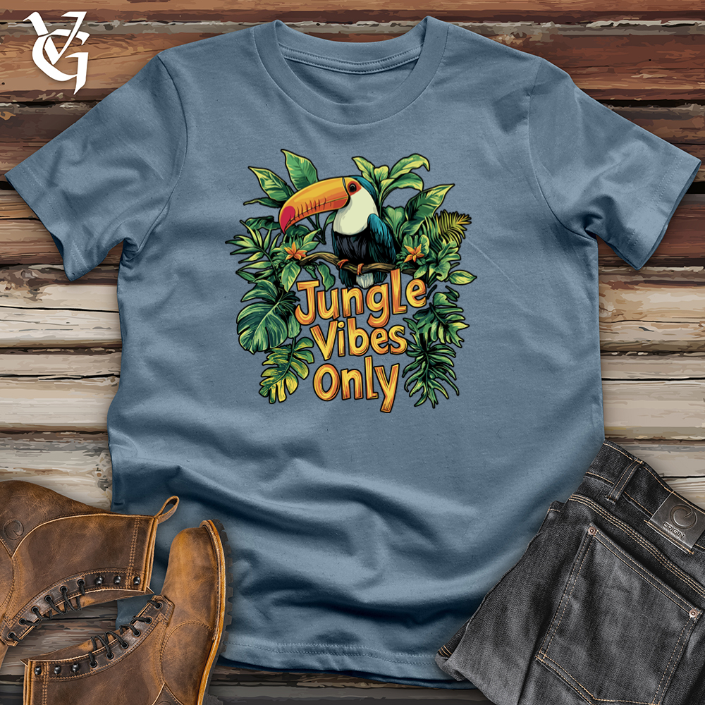 Viking Goods Jungle Vibes Only Softstyle Tee Indigo Blue / L