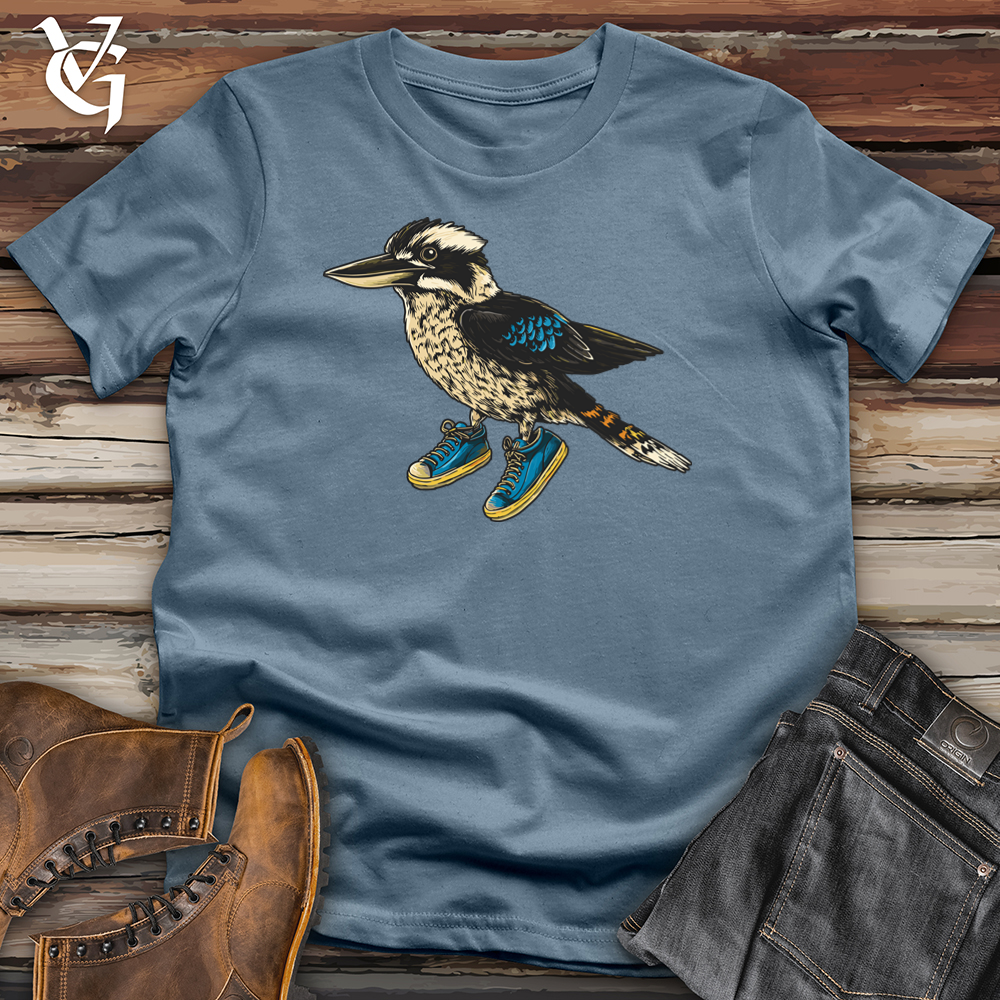 Viking Goods Kookaburra Neon Flight Softstyle Tee Indigo Blue / L