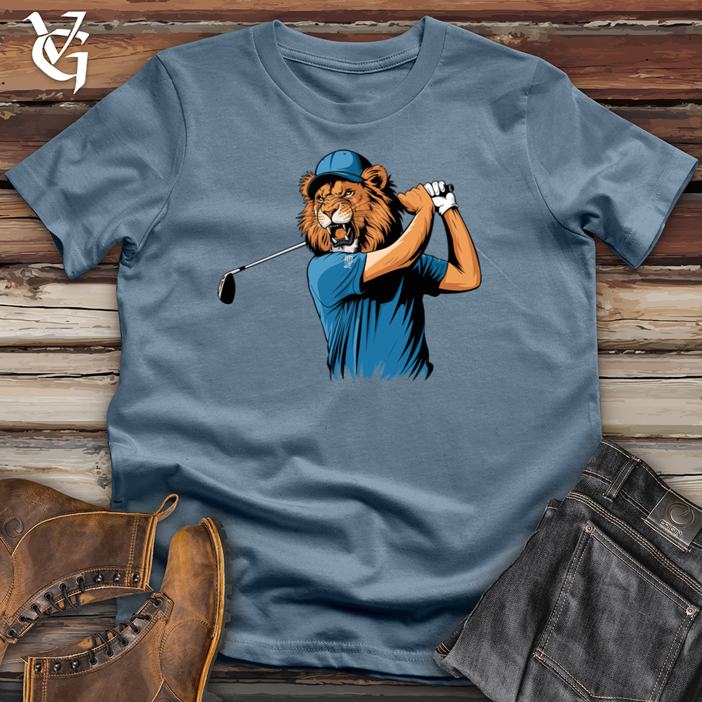 Viking Goods Lion Golf Softstyle Tee Indigo Blue / L