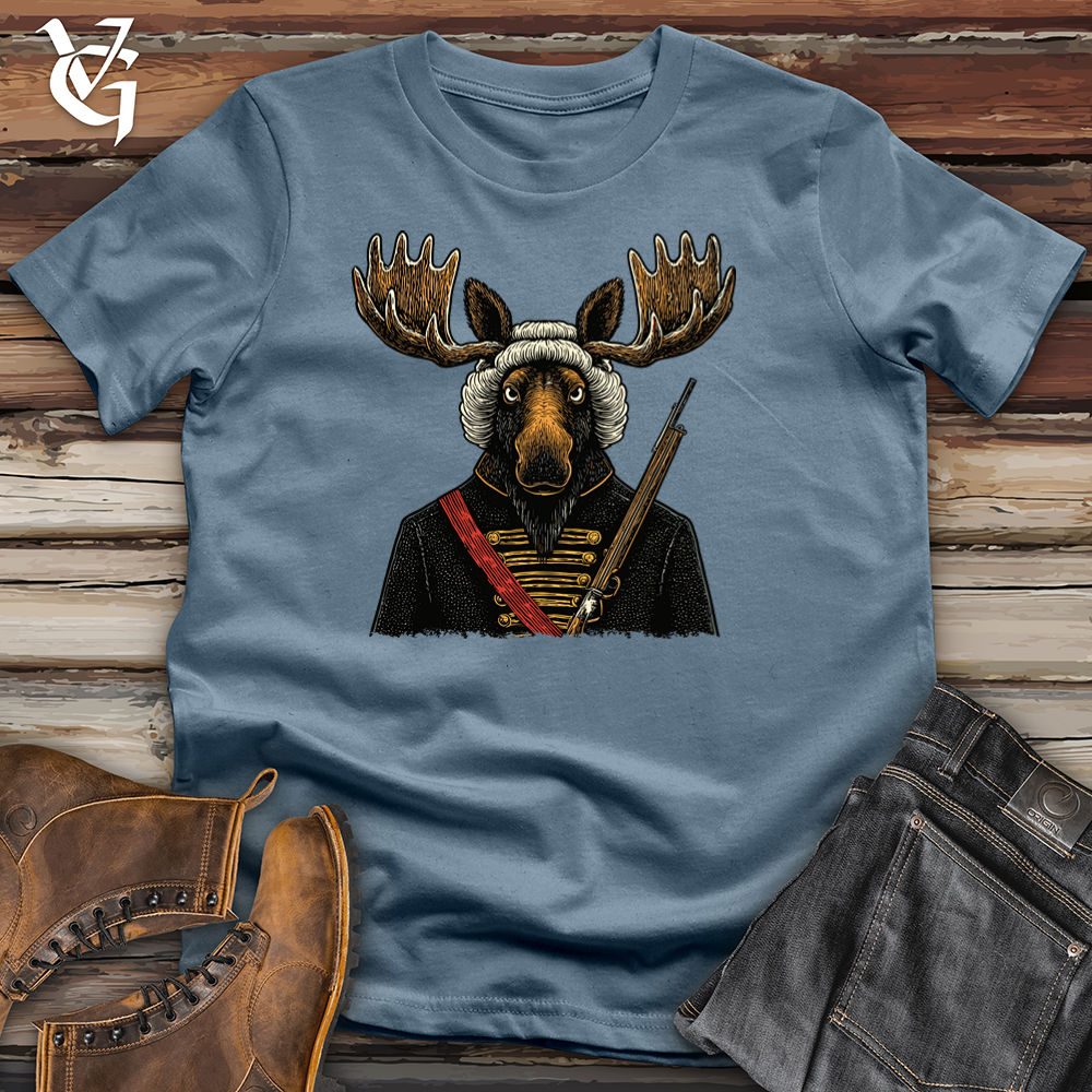 Viking Goods Majestic Moose Softstyle Tee Indigo Blue / L