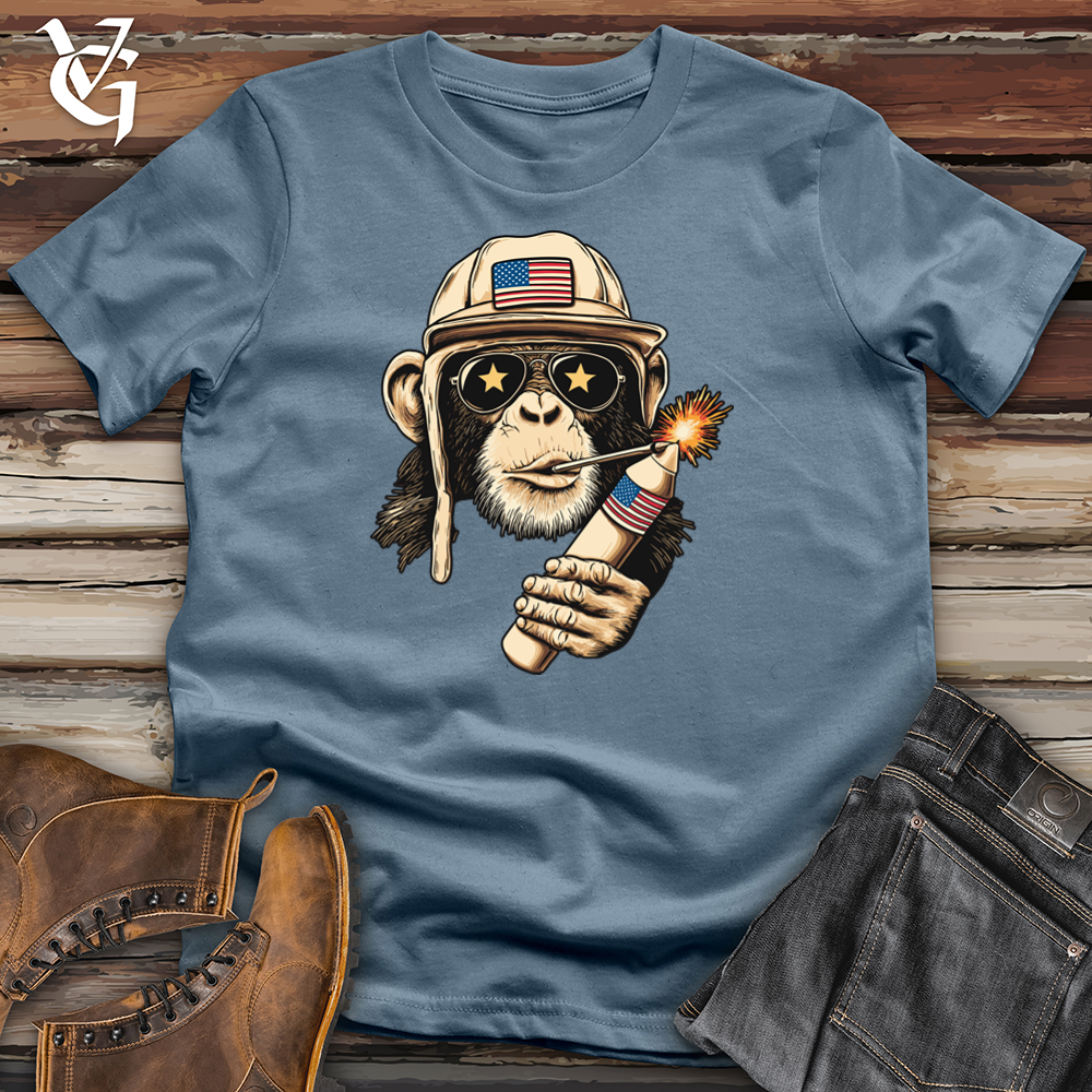 Viking Goods Monkey Boom Softstyle Tee Indigo Blue / L