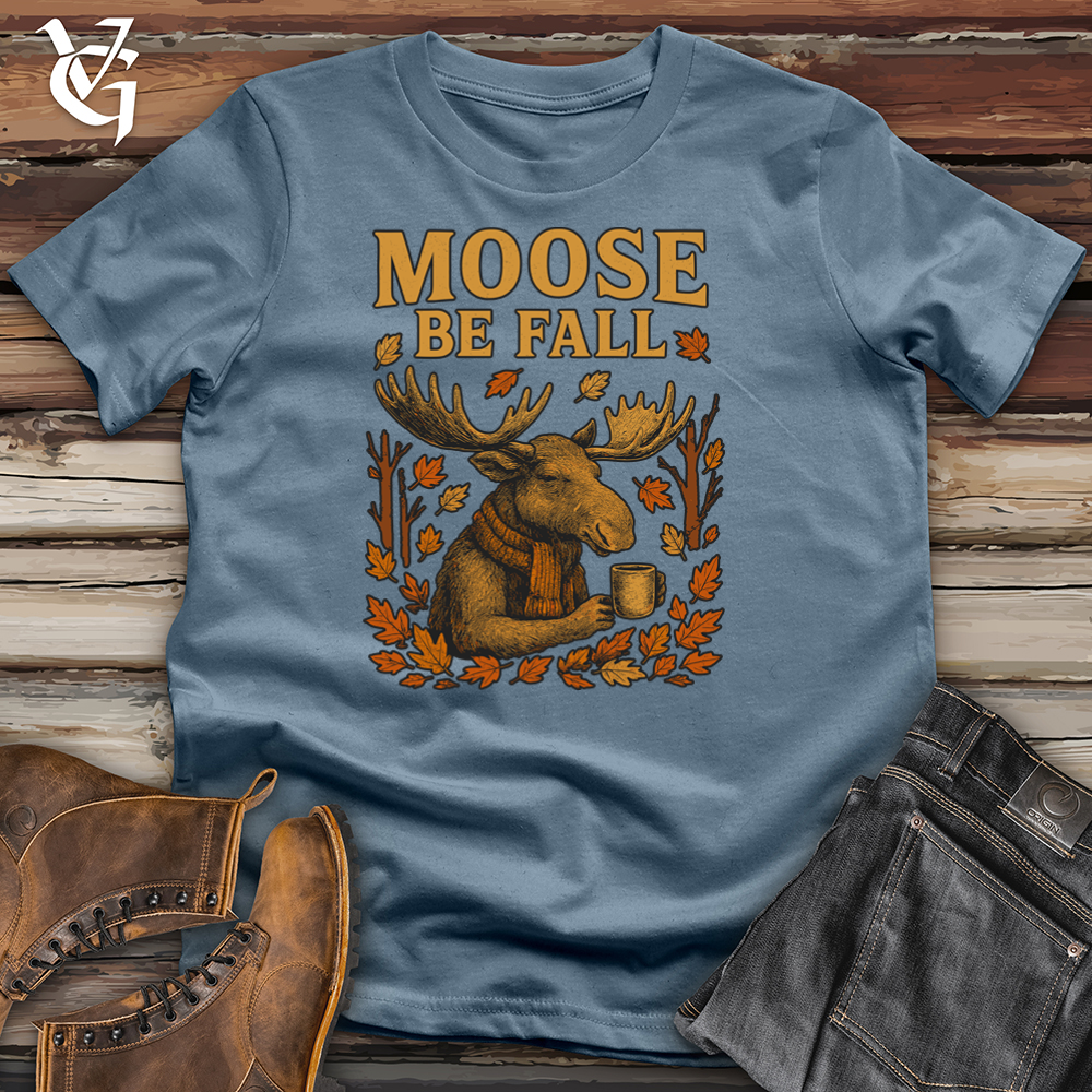 Viking Goods Moose Be Fall Softstyle Tee Indigo Blue / L