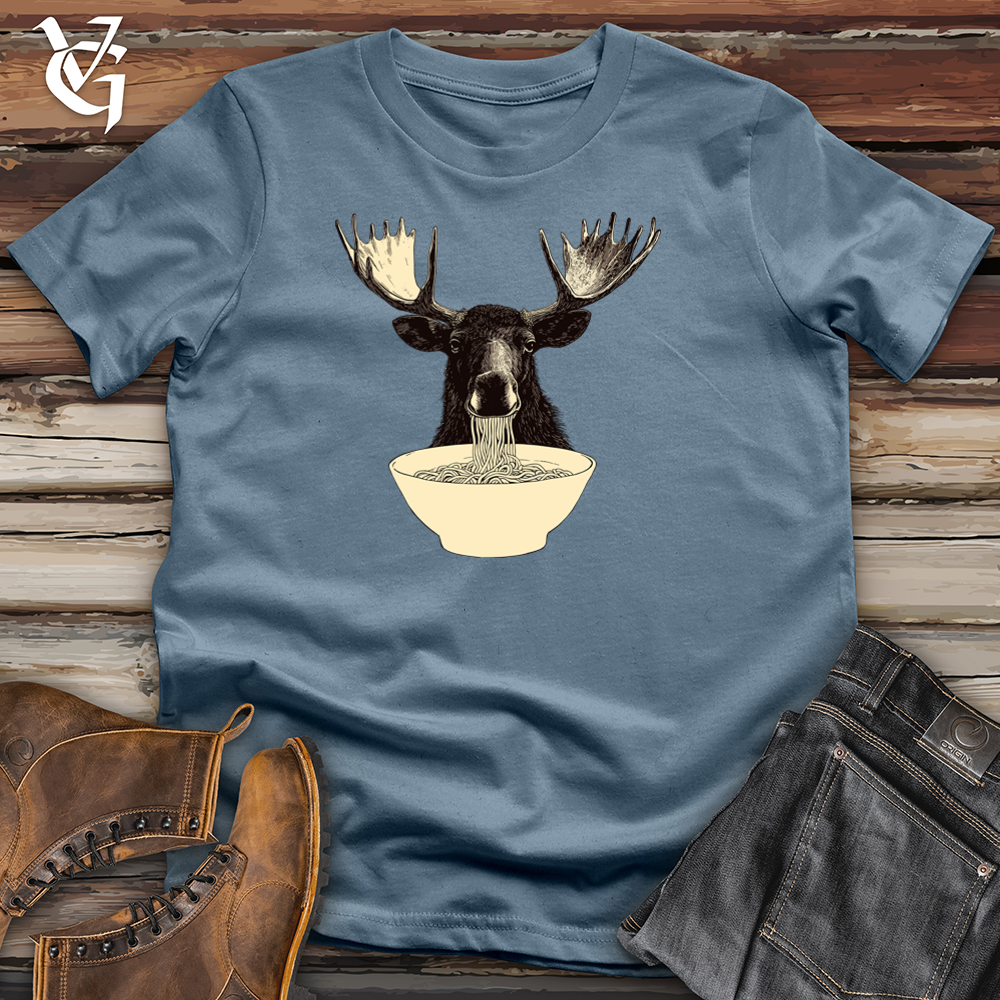 Viking Goods Moose Noodles Softstyle Tee Indigo Blue / L