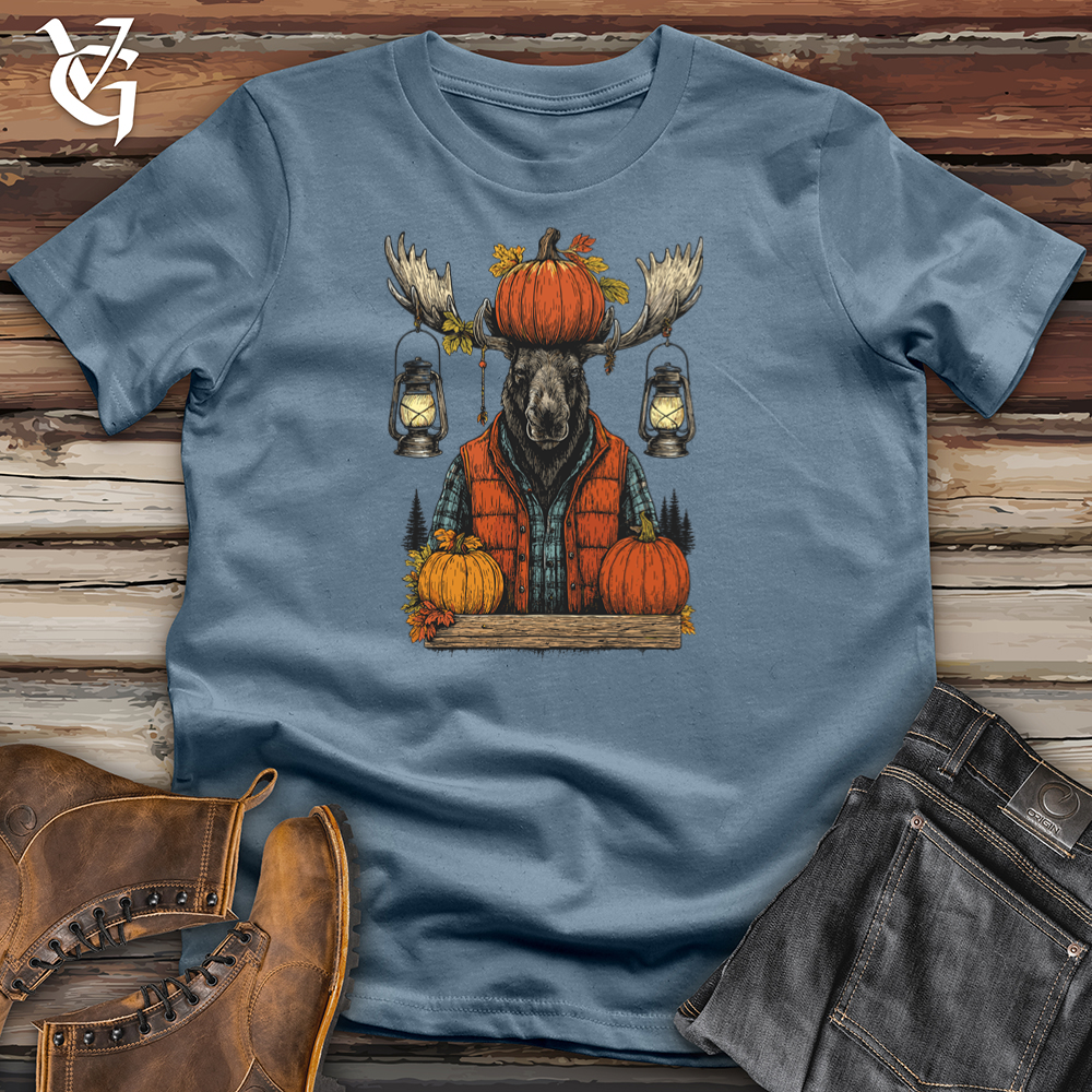 Viking Goods Moose With Lantern Tee Indigo Blue / L