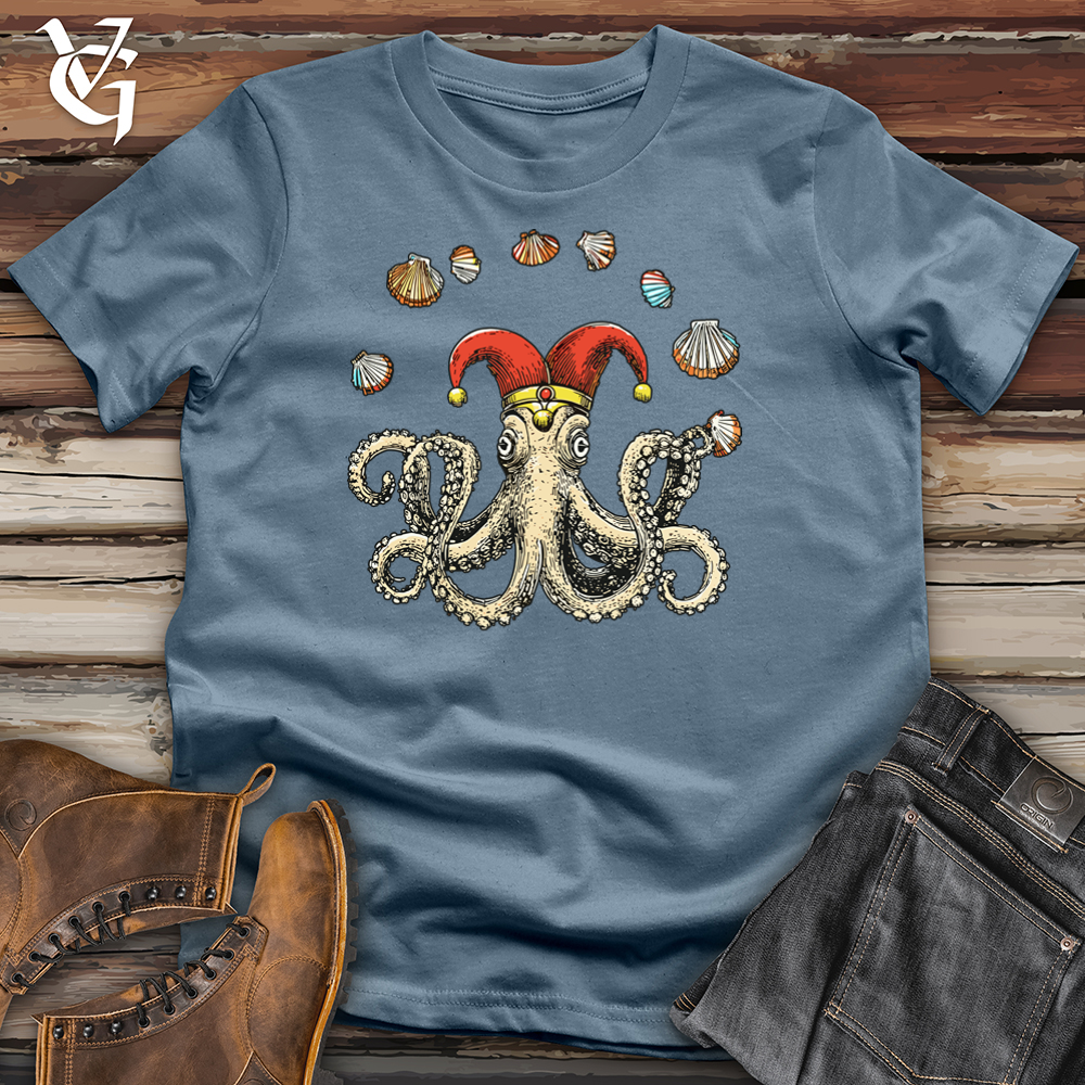 Viking Goods Octopus Jester Softstyle Tee Indigo Blue / L