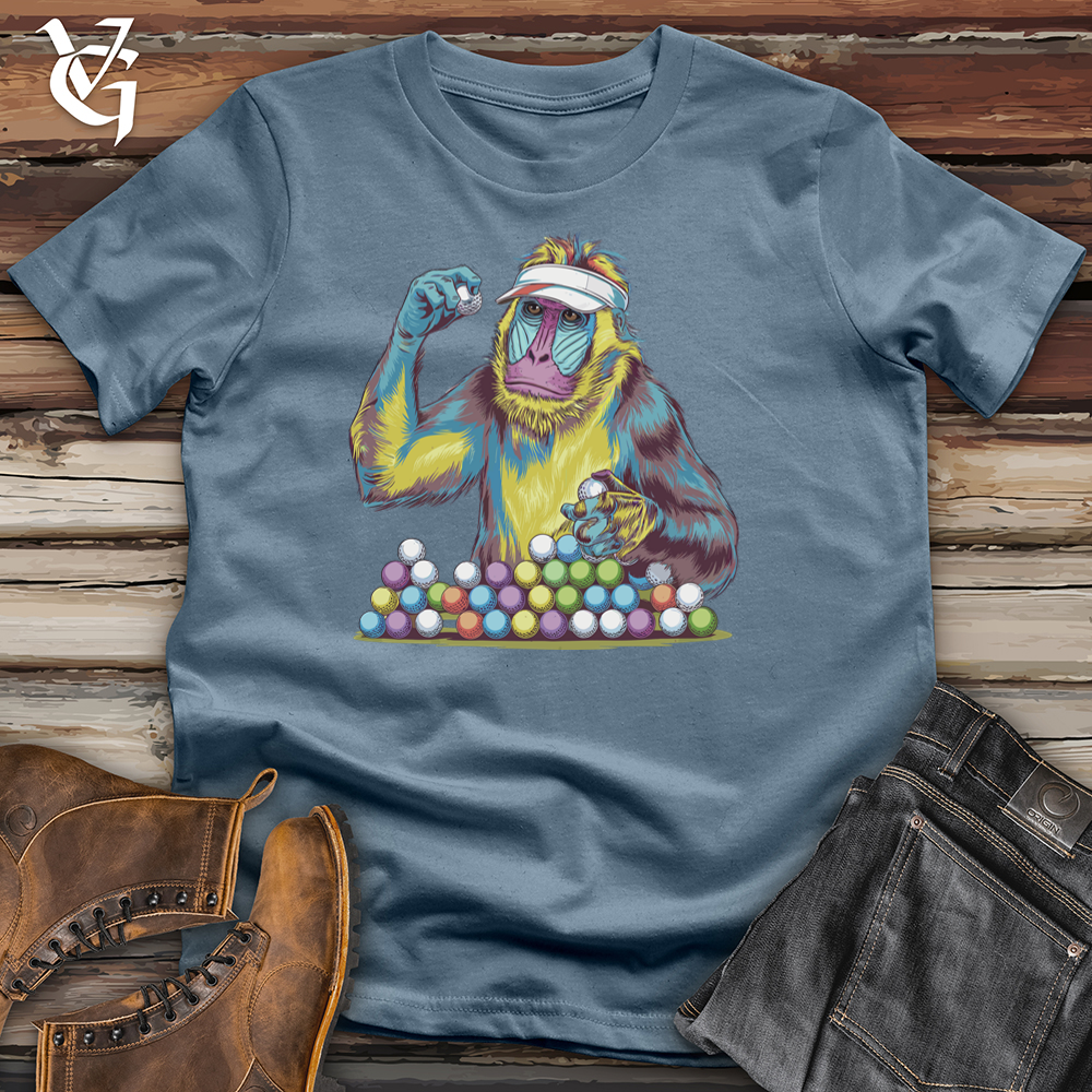 Viking Goods Orangutang Golf Collector Softstyle Tee Indigo Blue / L