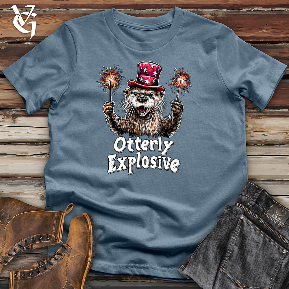 Viking Goods Otterly Explosive Softstyle Tee Indigo Blue / L