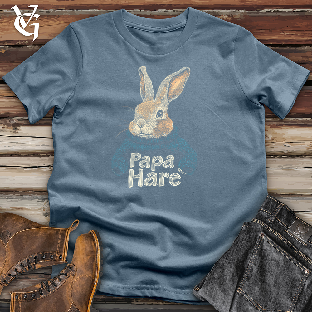 Viking Goods Papa Hare Softstyle Tee Indigo Blue / L