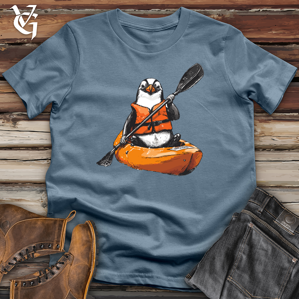 Viking Goods Penguin Kayak Softstyle Tee Indigo Blue / L