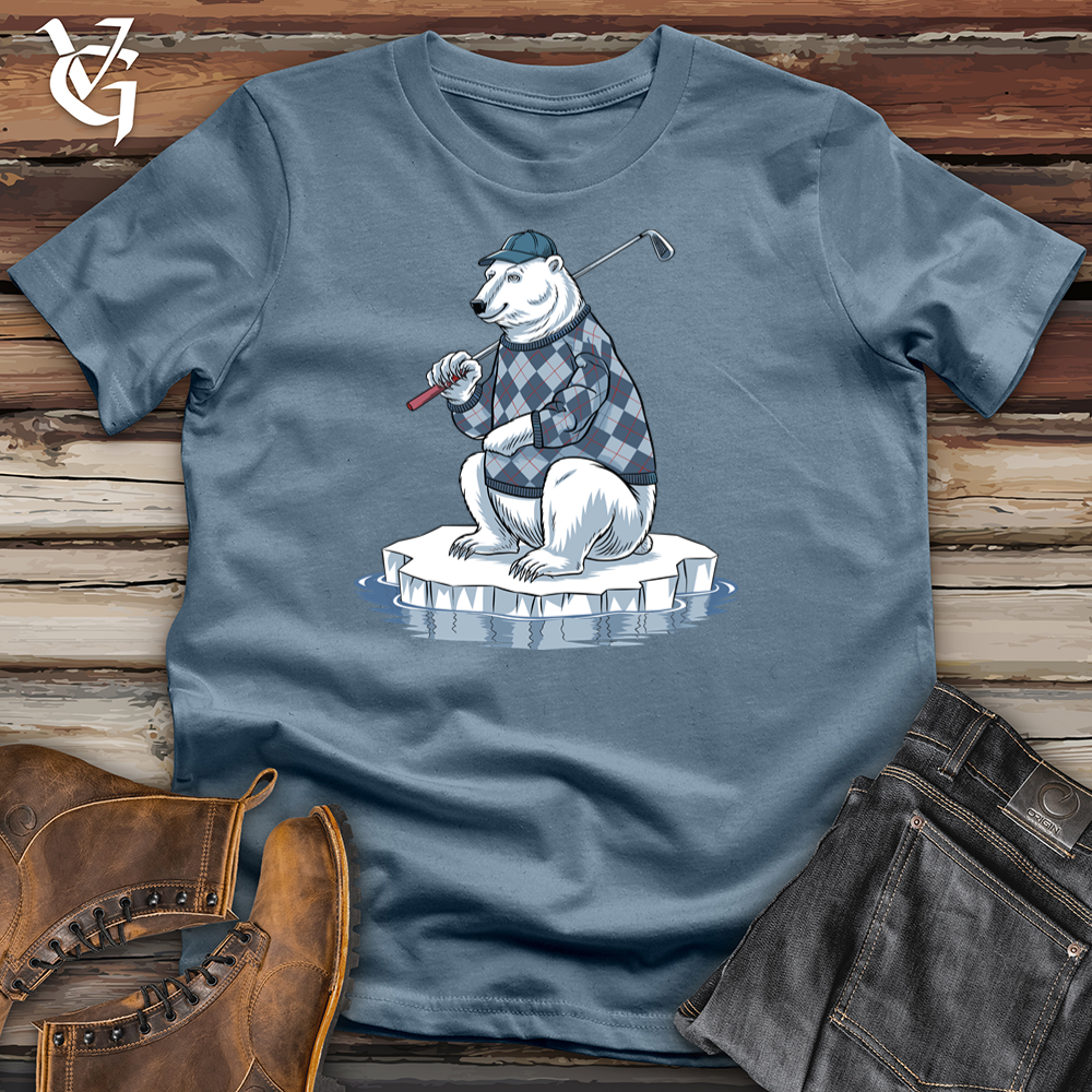 Viking Goods Polar Bear Golf Softstyle Tee Indigo Blue / L