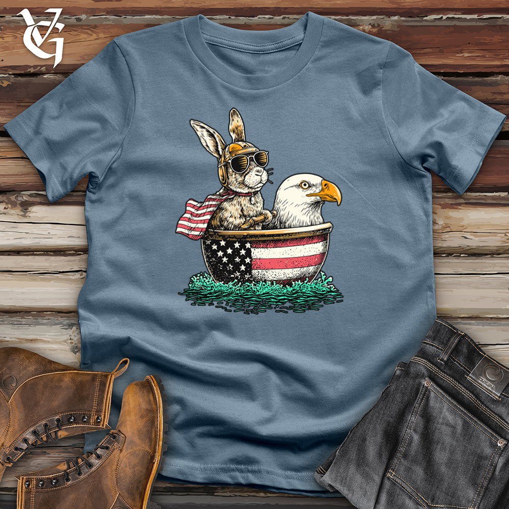 Viking Goods Rabbit in a Boat Softstyle Tee Indigo Blue / L