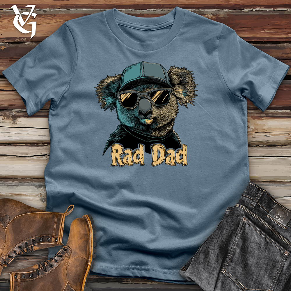 Viking Goods Rad Dad Koala Softstyle Tee Indigo Blue / L