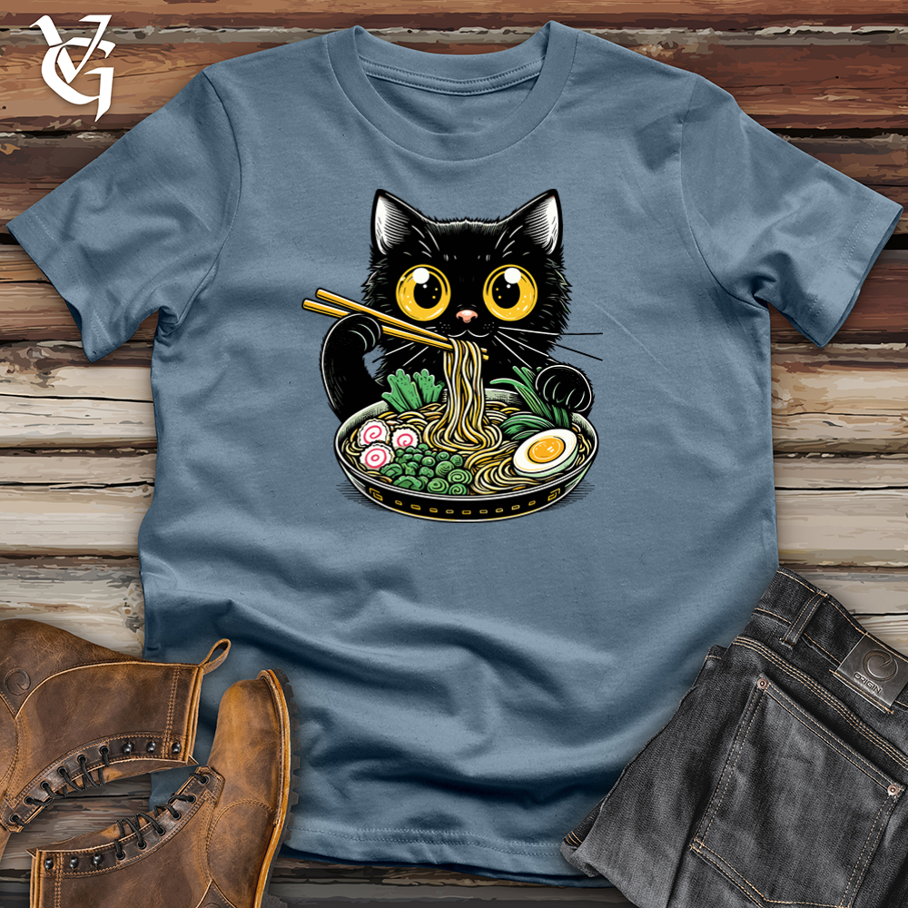 Viking Goods Ramen Cat Tee Indigo Blue / L