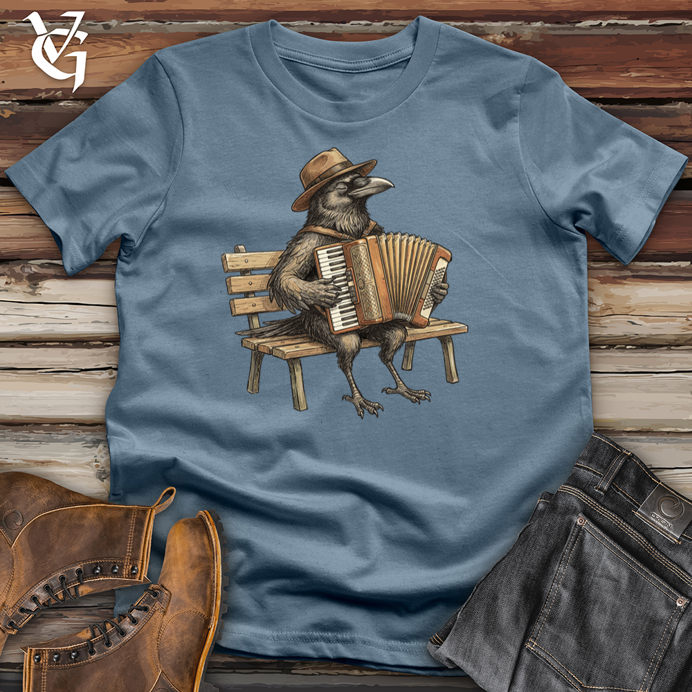 Viking Goods Raven Accordion Park Tee Indigo Blue / L