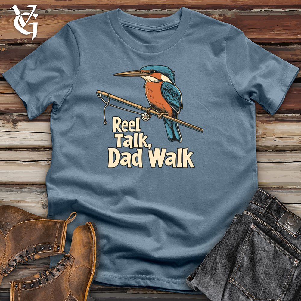 Viking Goods Reel Talk Dad Walk Softstyle Tee Indigo Blue / L