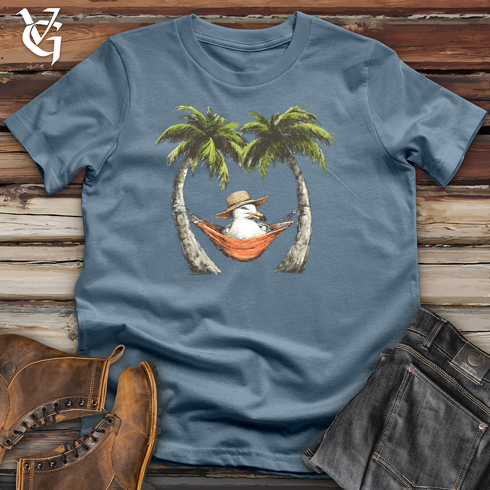 Viking Goods Sea Gull Hammock Softstyle Tee Indigo Blue / L