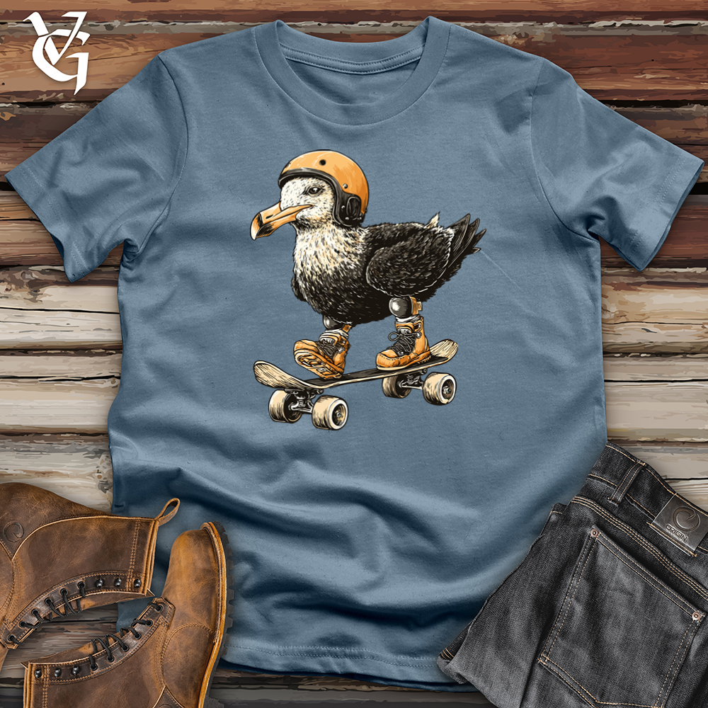 Viking Goods Sea Gull Skate Softstyle Tee Indigo Blue / L