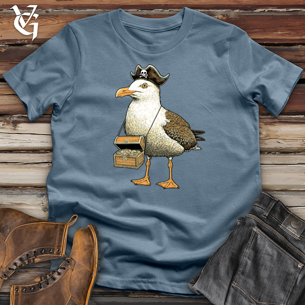 Viking Goods Sea Gull Treasure Softstyle Tee Indigo Blue / L