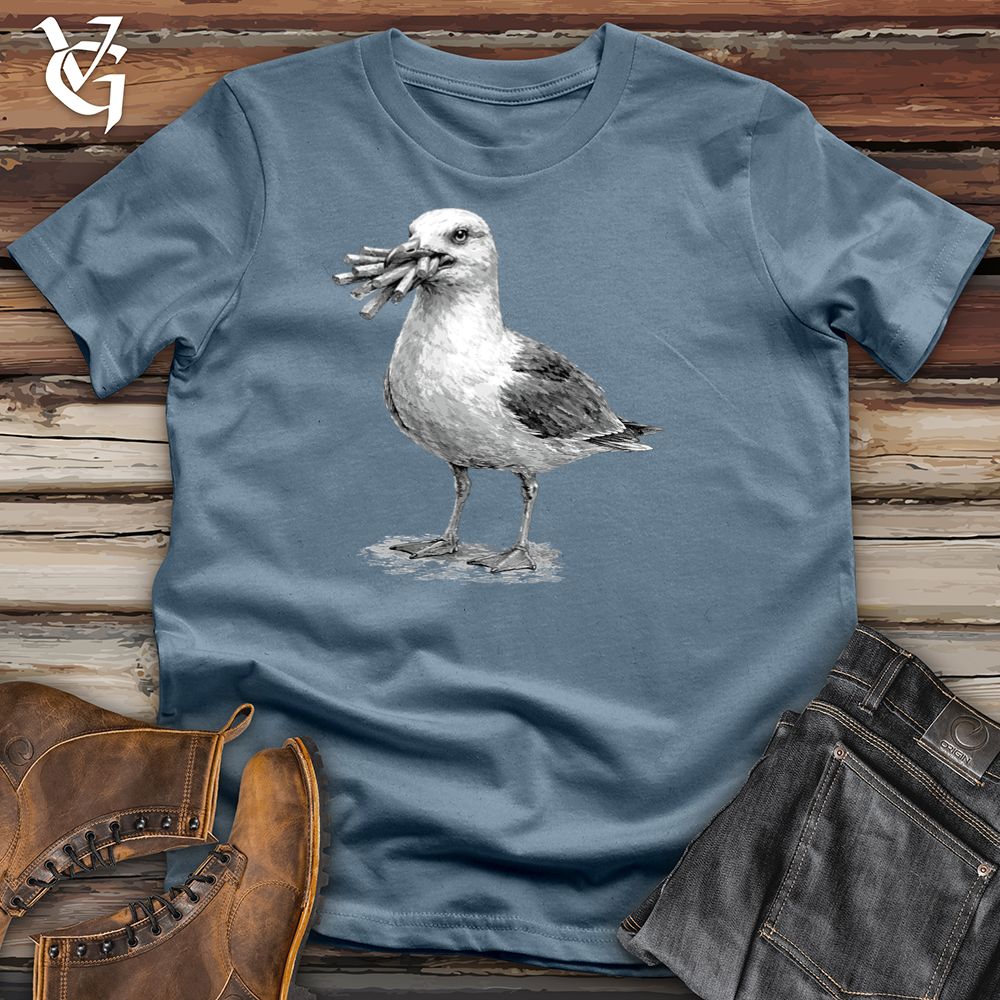 Viking Goods Seagull with French Fries Tee Indigo Blue / L