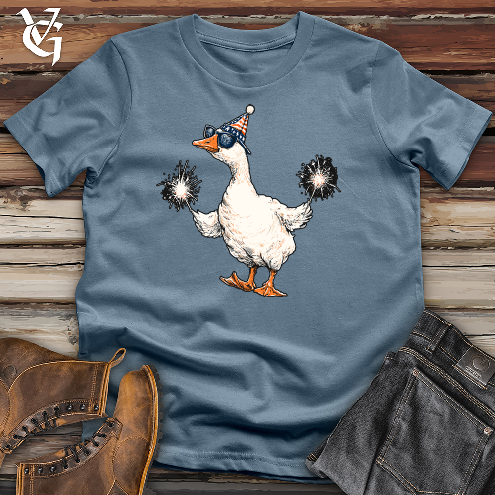 Viking Goods Sparkling Goose Softstyle Tee Indigo Blue / L