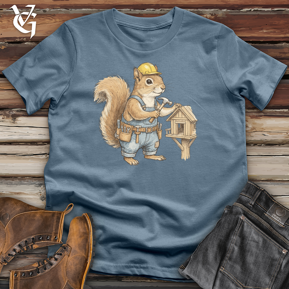 Viking Goods Squirrel Builder Tee Indigo Blue / L