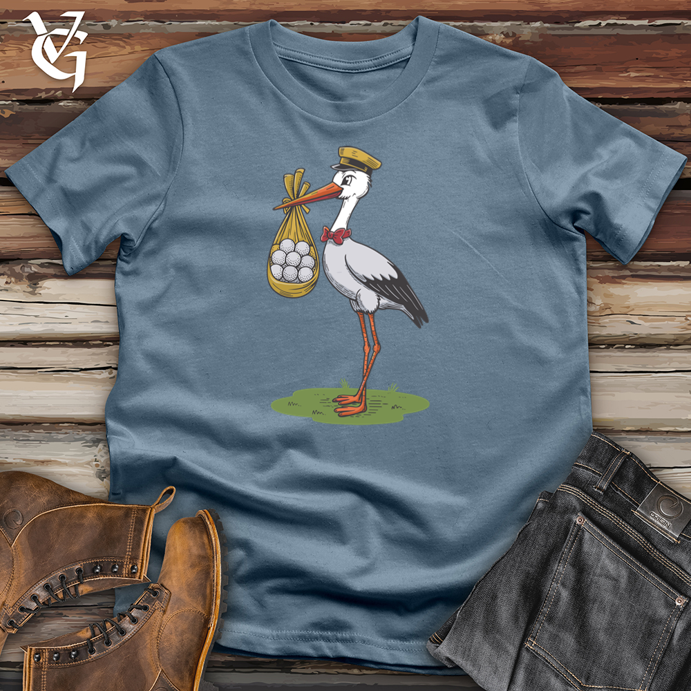 Viking Goods Stork Savior Softstyle Tee Indigo Blue / L