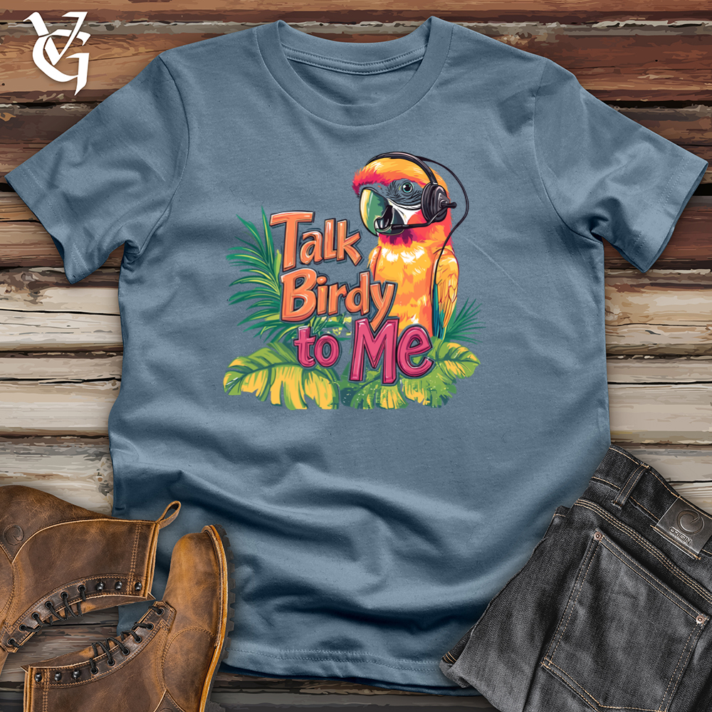 Viking Goods Talk Birdy To Me Softstyle Tee Indigo Blue / L