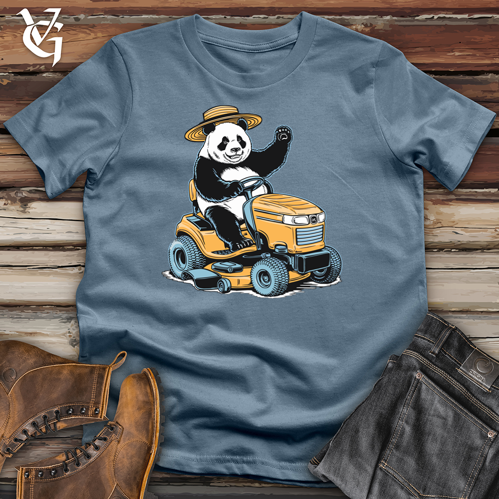 Viking Goods Tractor Panda Softstyle Tee Indigo Blue / L
