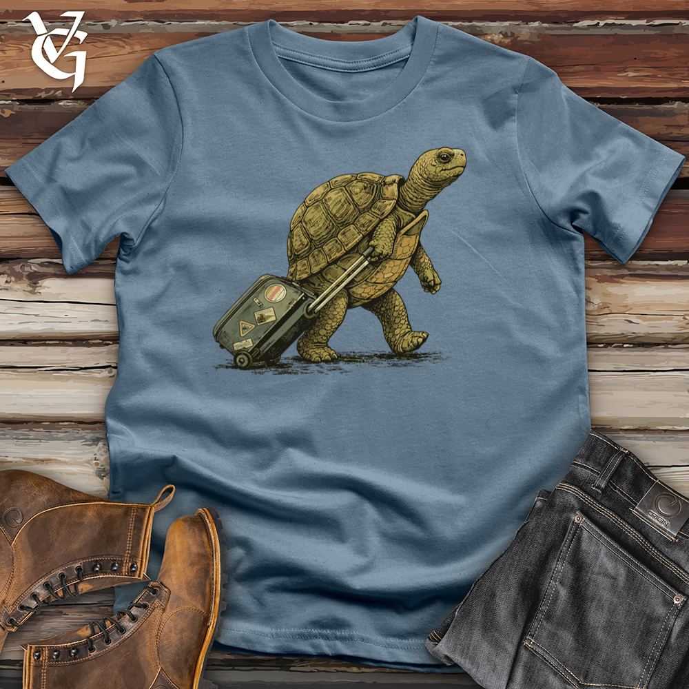 Viking Goods Turtle With Bag Tee Indigo Blue / L