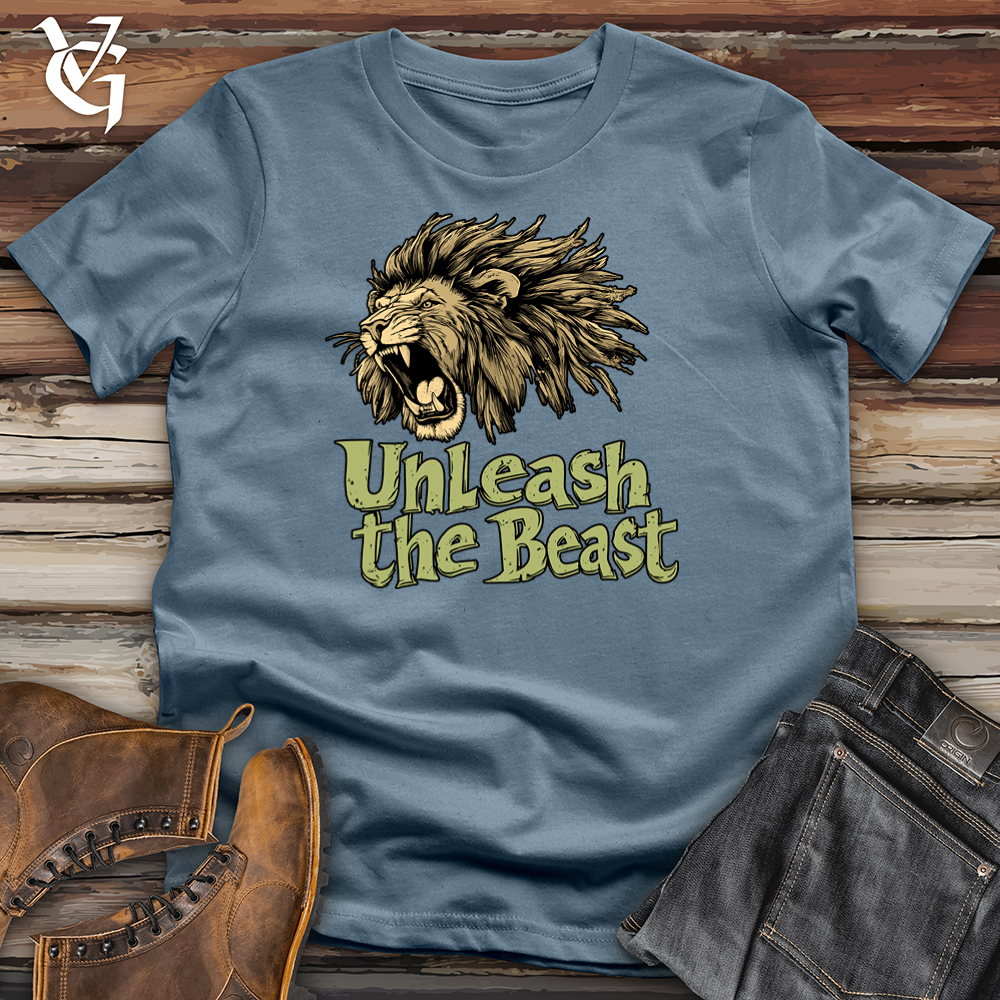 Viking Goods Unleash the Beast Softstyle Tee Indigo Blue / L