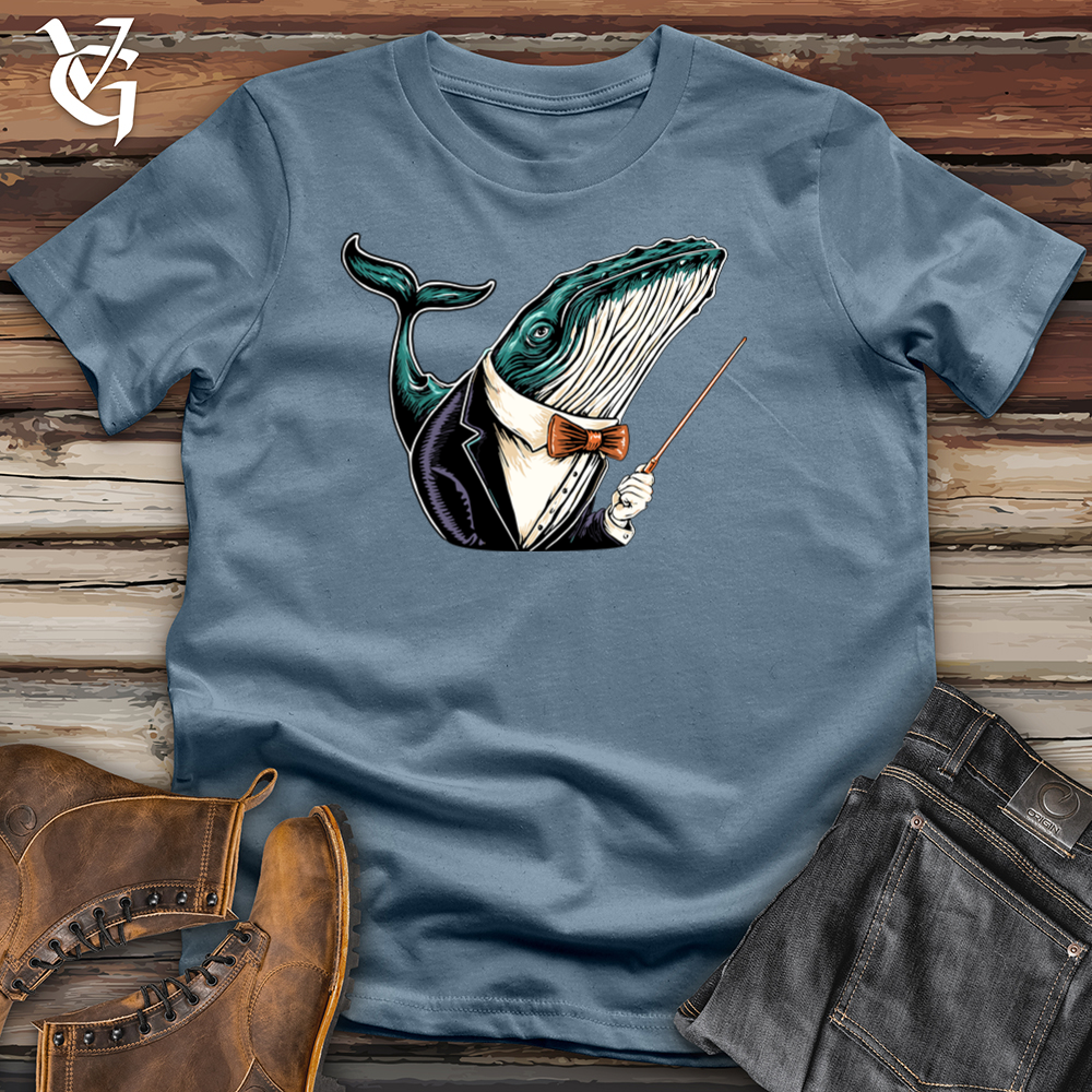 Viking Goods Whale Composer Softstyle Tee Indigo Blue / L