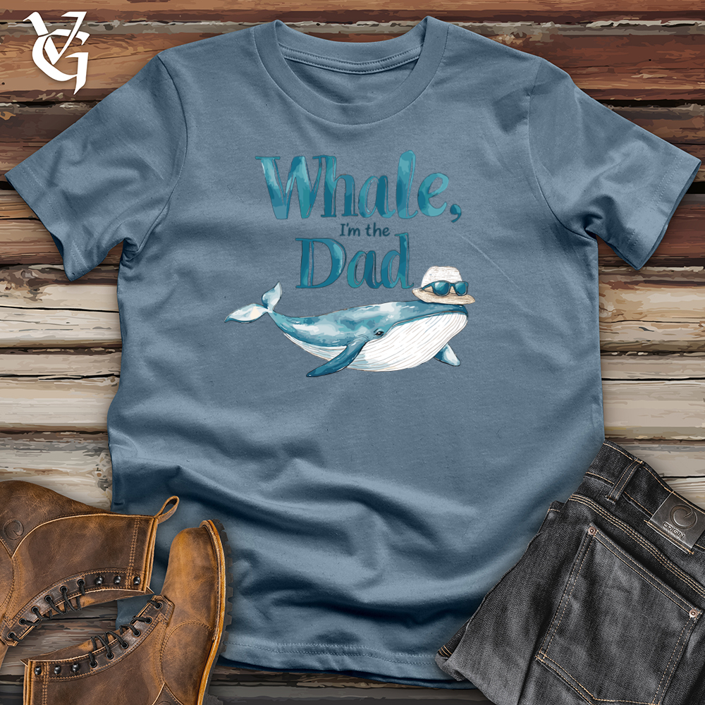 Viking Goods Whale, I'm the Dad Softstyle Tee Indigo Blue / L