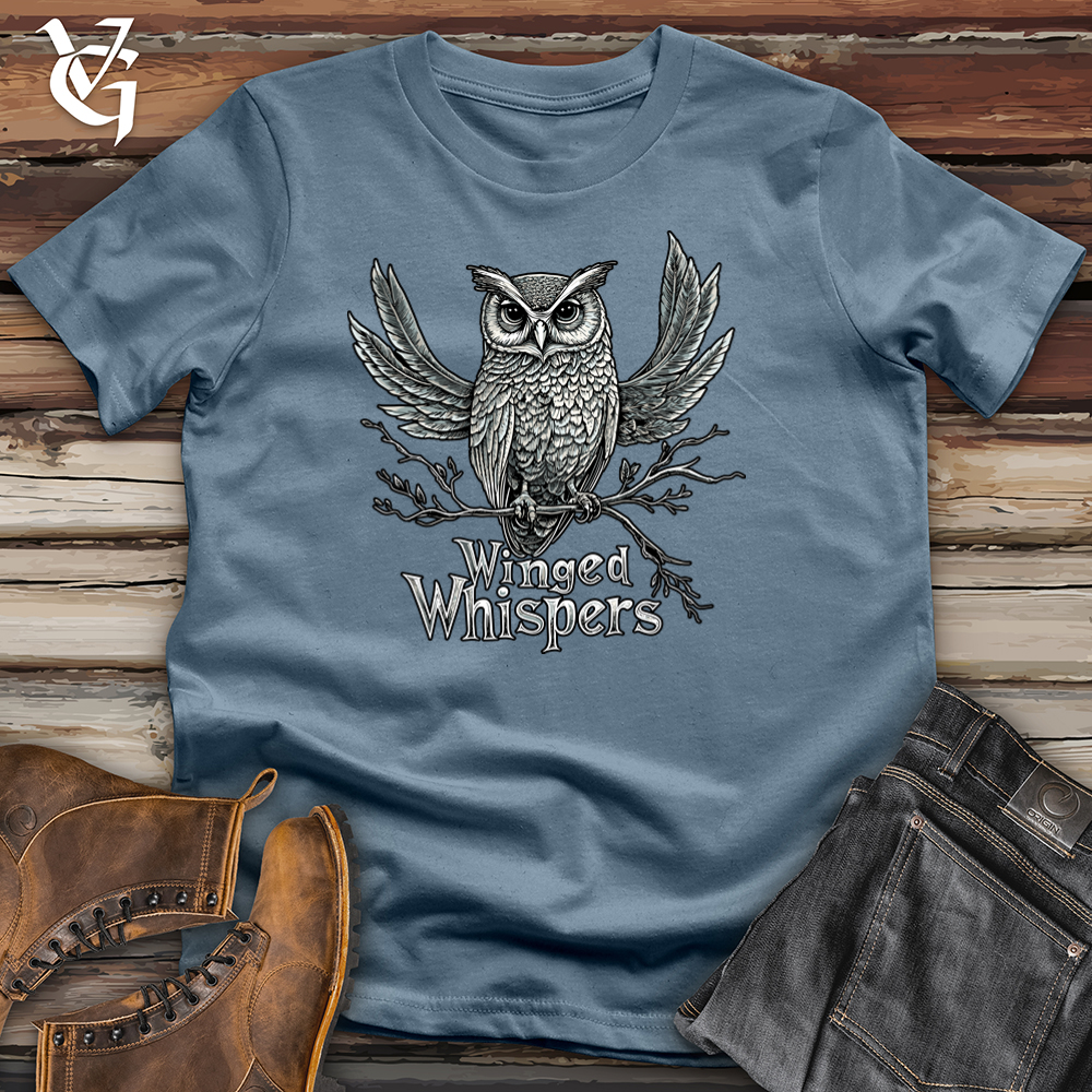 Viking Goods Winged Whispers Softstyle Tee Indigo Blue / L