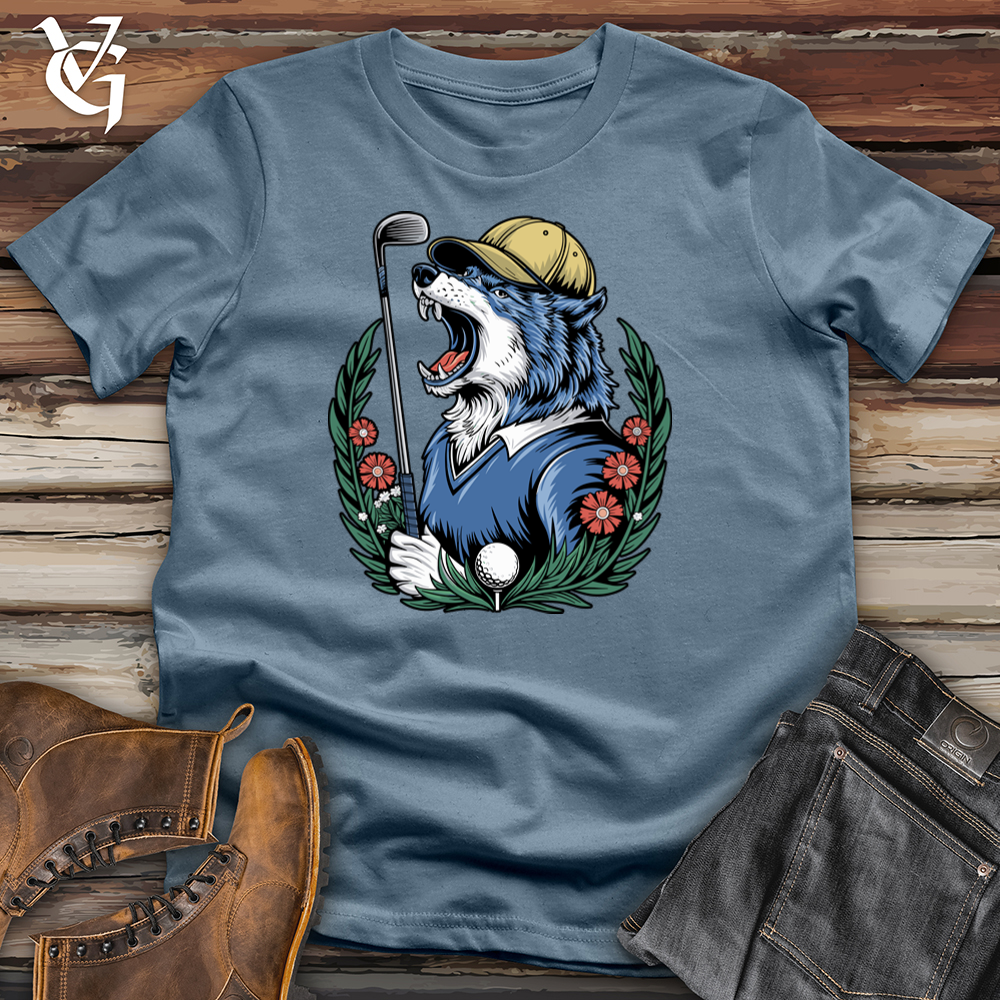 Viking Goods Wolf Wedge Softstyle Tee Indigo Blue / L