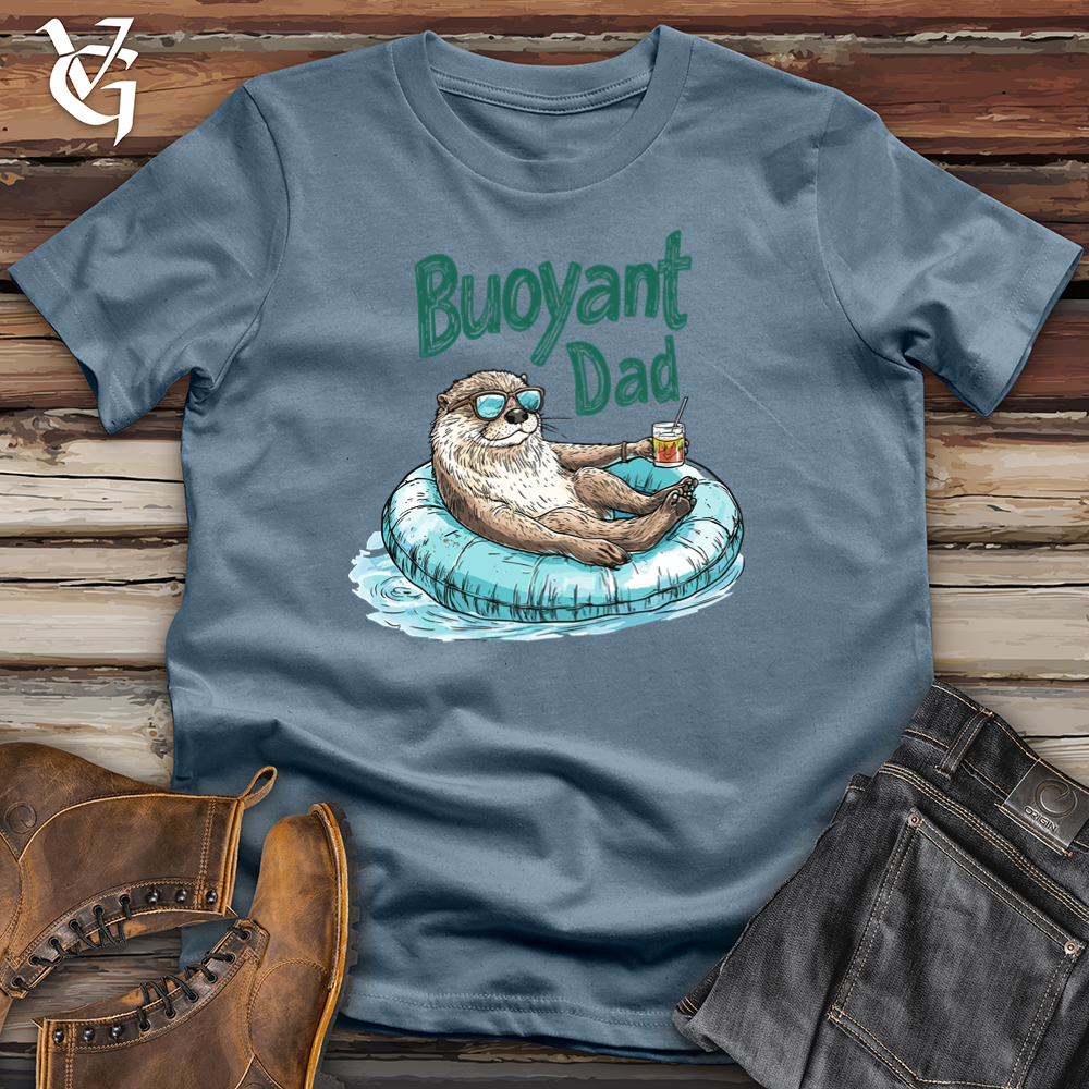 Viking Goods Buoyant Otter Dad Softstyle Tee Indigo Blue / S