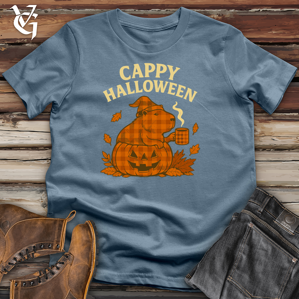 Viking Goods Cappy Halloween Capybara Softstyle Tee Indigo Blue / S