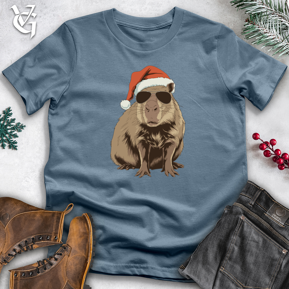 Viking Goods Capybara Claus Tee Indigo Blue / S