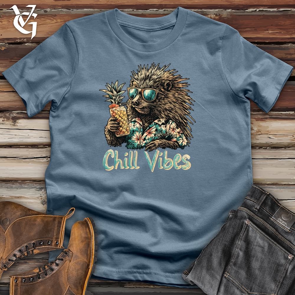 Viking Goods Chill Vibes Hedgehog Softstyle Tee Indigo Blue / S