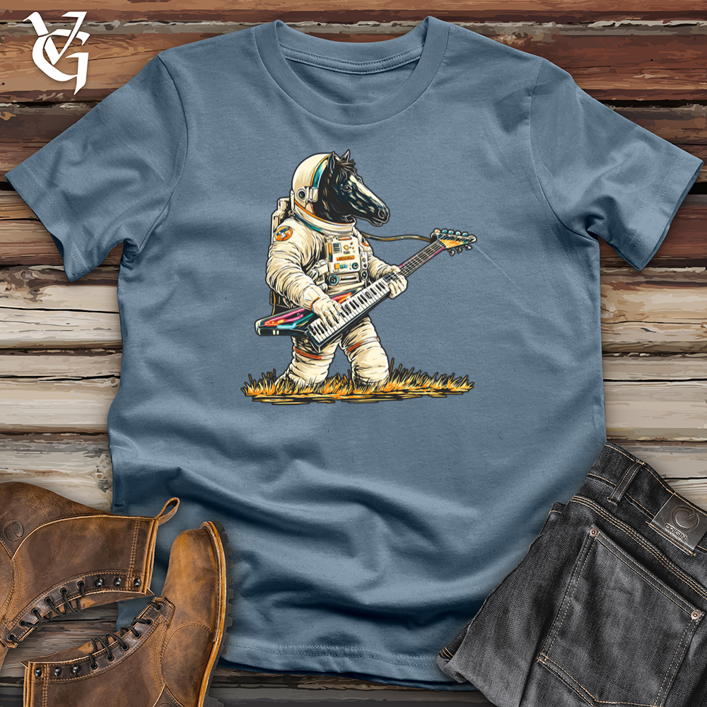 Viking Goods Cosmic Horse Keyboard Guitar Softstyle Tee Indigo Blue / S