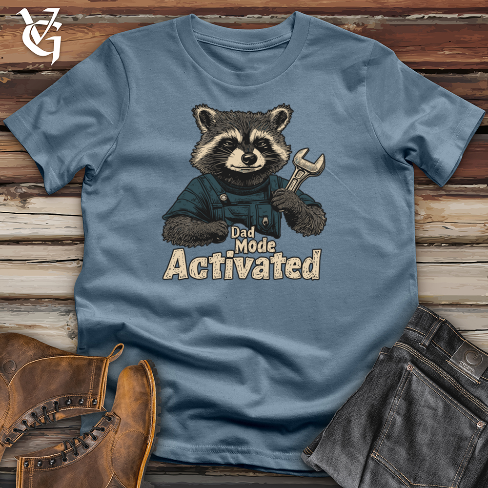 Viking Goods Dad Mode Activated Softstyle Tee Indigo Blue / S