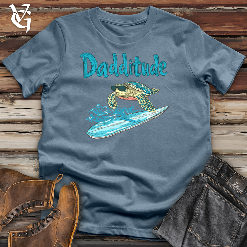 Viking Goods Dadditude Turtle Softstyle Tee Indigo Blue / S
