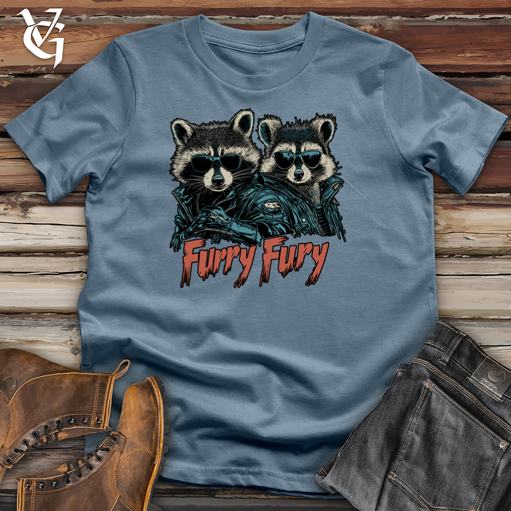 Viking Goods Furry Fury Softstyle Tee Indigo Blue / S